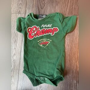 Green Minnesota Wild‎ Baby Onesie future champs